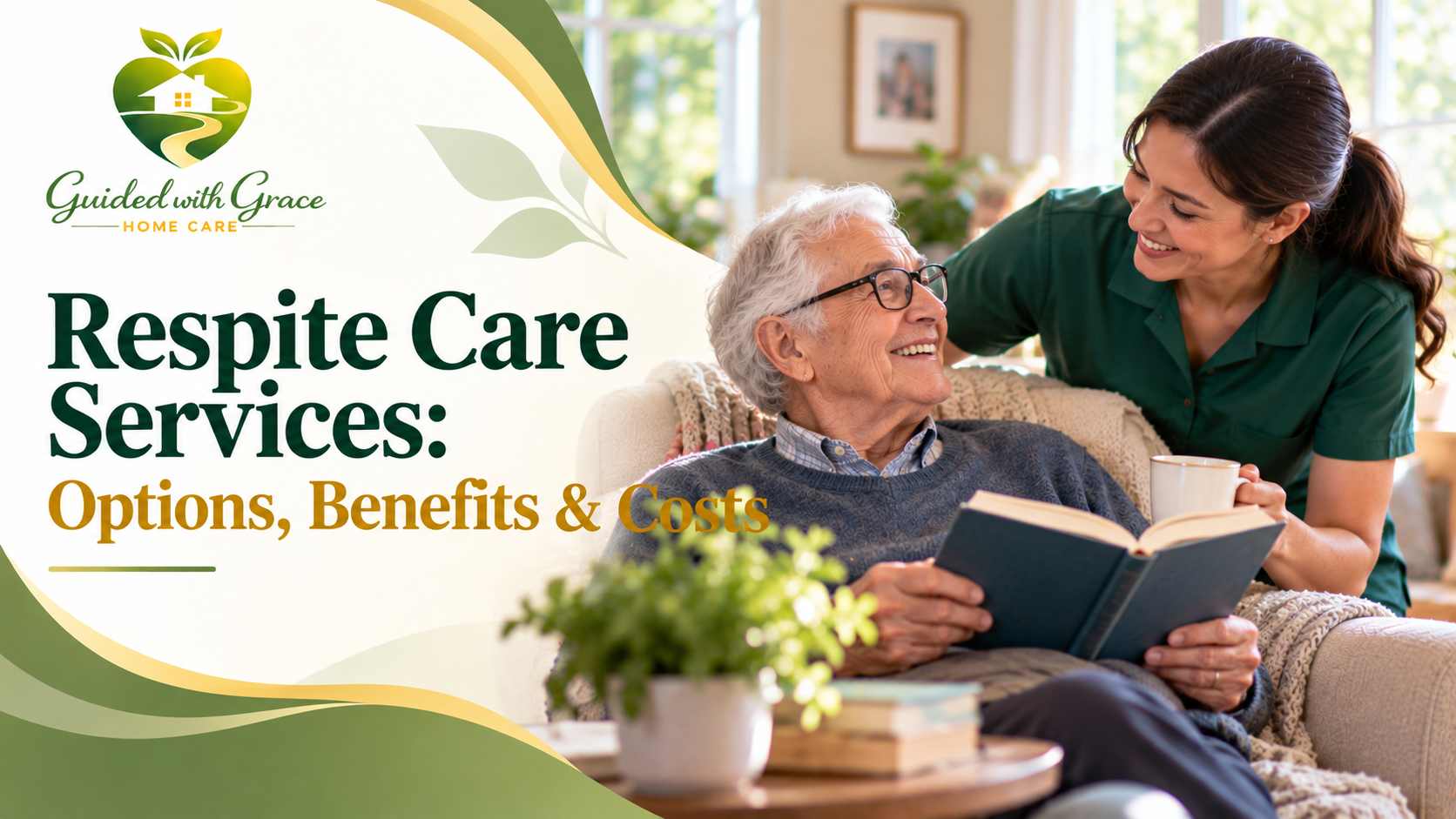 Respite caregiver sitting with an elderly woman at home while her family caregiver takes a break